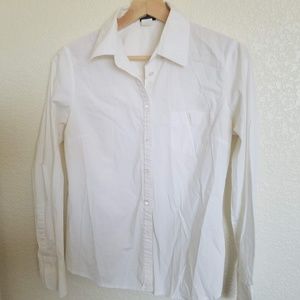 J Crew White Button Down Size M